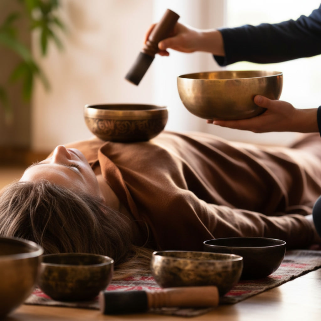 Sonothérapie. Relaxation. Massage sonore. 